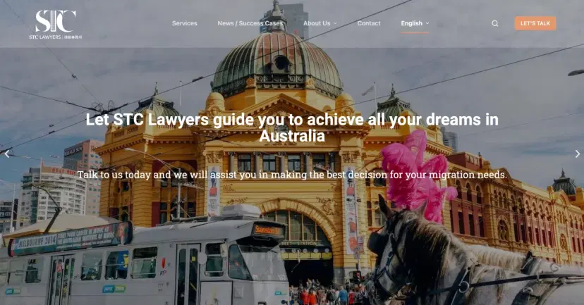 Thumbnail image of the website for STC Lawyers